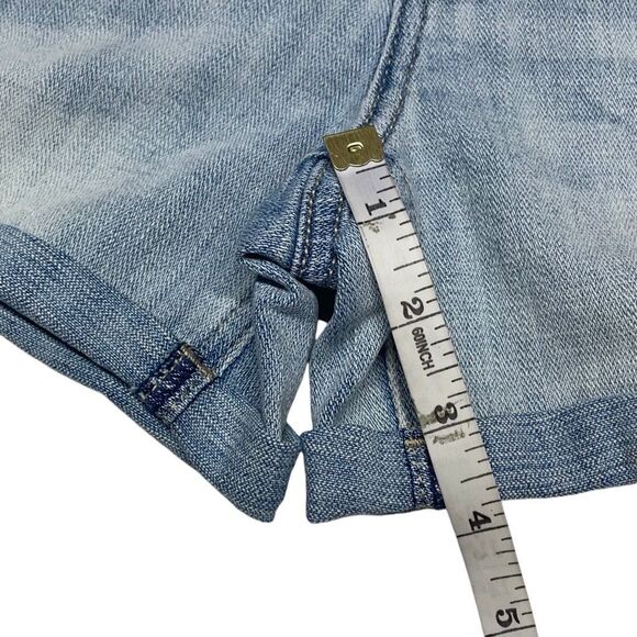 Cosmic Blue Love Light Wash Riptide Jean Shorts - Picture 6 of 7